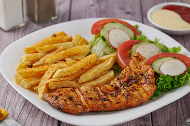 pollo al chimichurri, almuerzos saludables quito